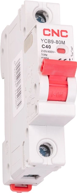 Modułowy wyłącznik automatyczny CNC Electric YCB9-80M 1P C40 6ka (NV821464) - obraz 4