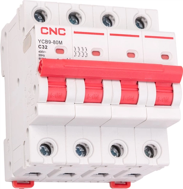 Modułowy wyłącznik automatyczny CNC Electric YCB9-80M 4P C32 6ka (NV821624) - obraz 4
