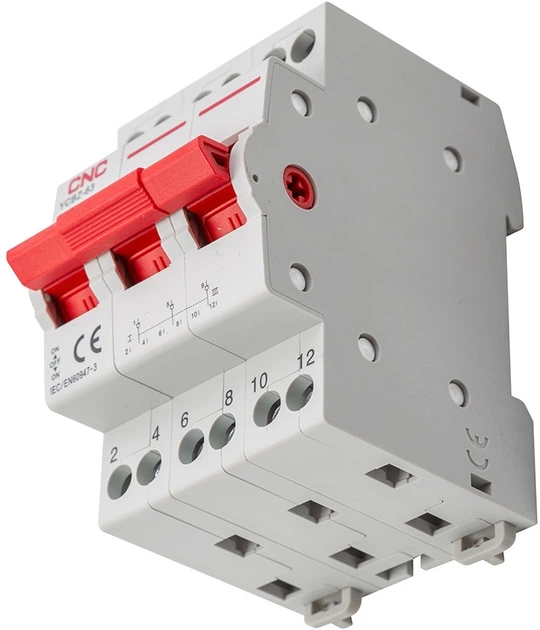 Модульний перемикач навантаження CNC YCBZ-40 3P 40A (EL240371) - зображення 2