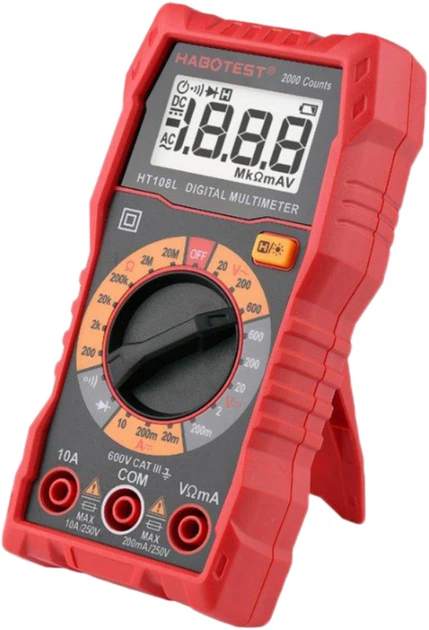 Мультиметр HABOTEST DC600В/10A, AC600В (HT108L) - зображення 2