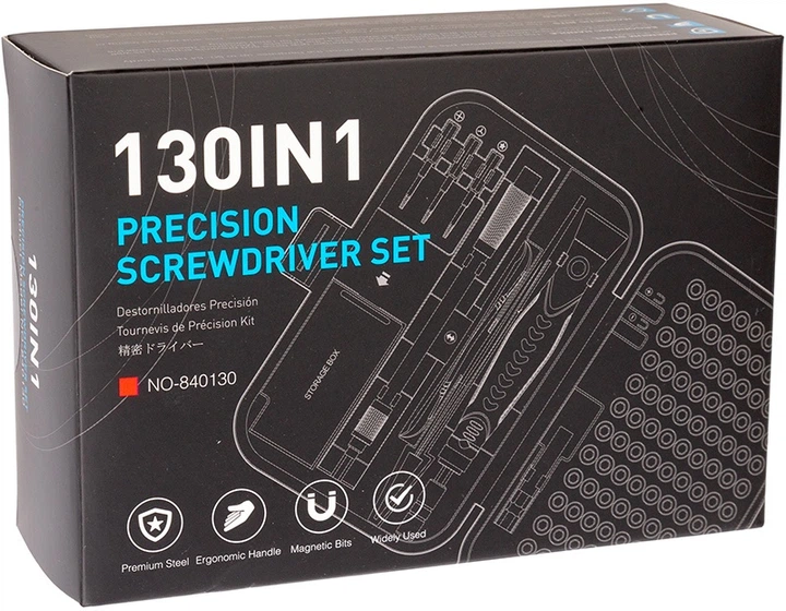 Набір магнітних викруток HiSmart 130 в 1 (TV992546) - зображення 5