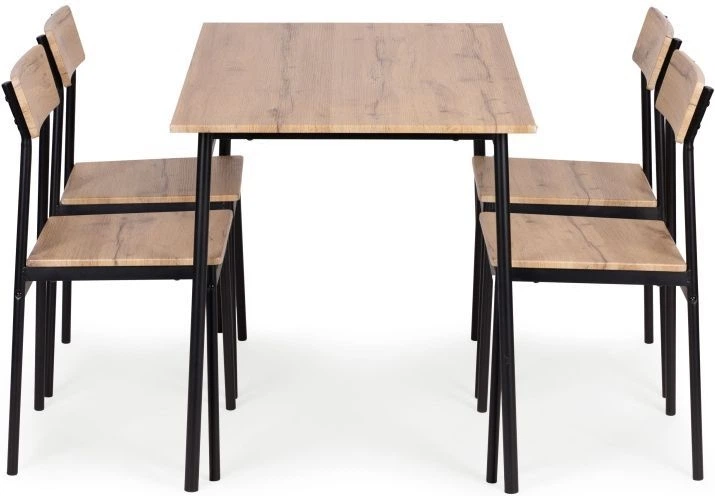 Zestaw mebli ModernHome by Multistore stół do jadalni 110 x 70 cm, 4 krzesła (MALMO-O) - obraz 2