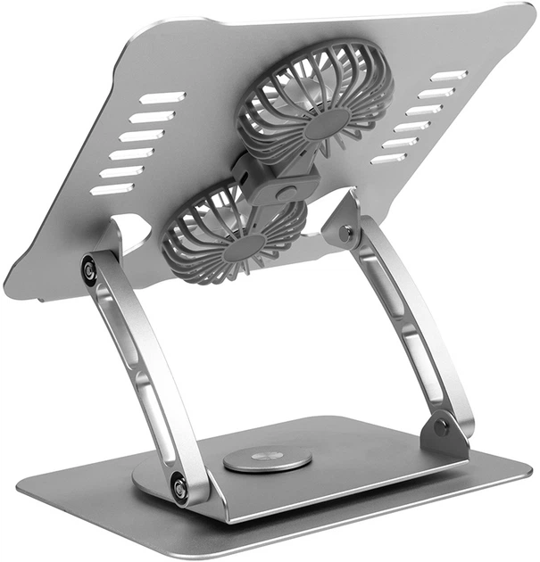 Podstawka chłodząca do laptopa HiSmart SX-LS111B Silver (HS083298) - obraz 2