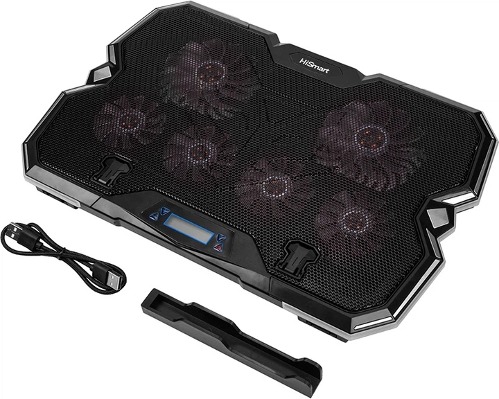 Podstawka chłodząca do laptopa HiSmart DCX-A103 Black (HS083144) - obraz 5