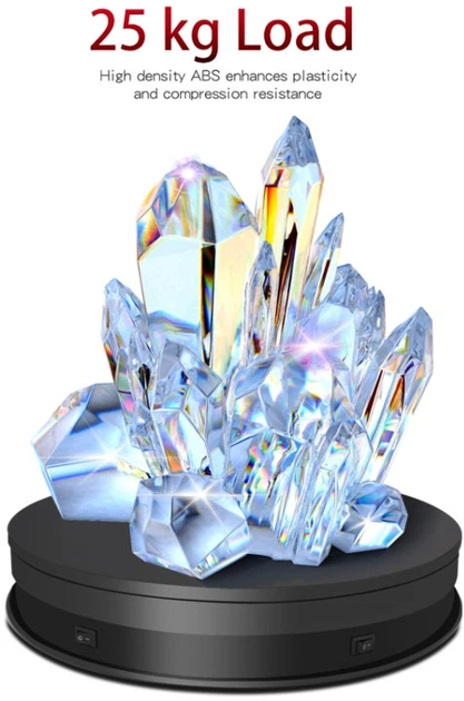 Obrotowy stół Puluz do fotografii produktowej z podświetleniem 30 cm Black (EDA1759202A) - obraz 3