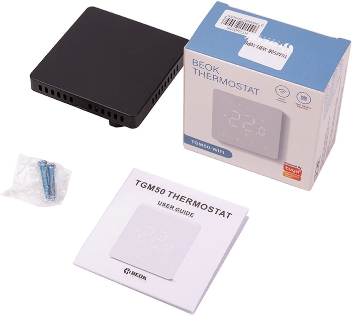 Programowalny termostat ogrzewania Beok Controls do sterowania kotłem Wi-Fi 3 A 230 V Black (HT260058) - obraz 4