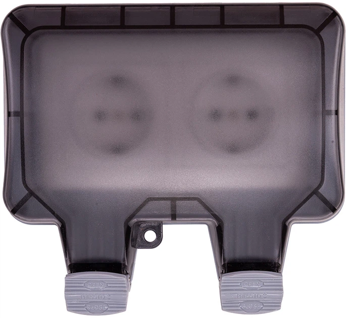 Gniazdko HiSmart podwójne wodoodporne EU IP66 (EL240180) - obraz 2