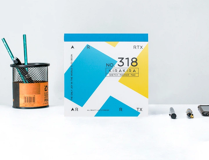 Скетчбук Arrtx для маркерів 18x18 см 56 аркушів (LC302666) - зображення 2