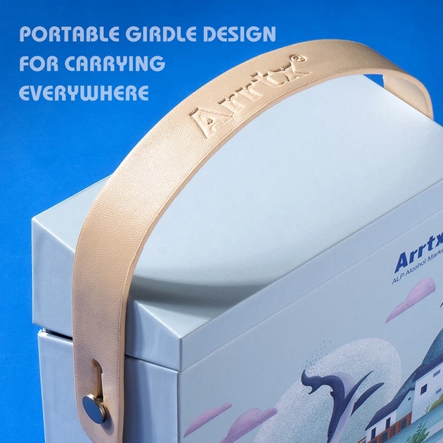 Markery alkoholowe Arrtx Alp ASM-02GY 32 kolory odcienie szarości (LC302277) - obraz 4