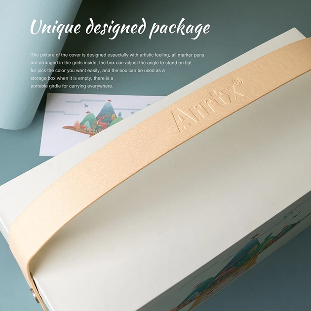 Markery alkoholowe Arrtx Alp ASM-0290B 90 kolorów (LC302475) - obraz 5