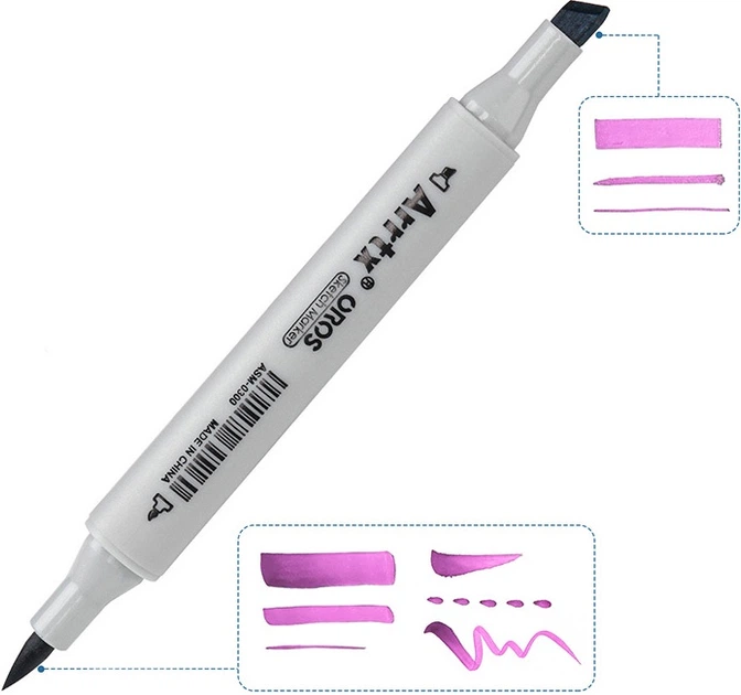 Markery alkoholowe Arrtx Oros ASM-03-ACS1-02 12 kolorów (LC302789) - obraz 3