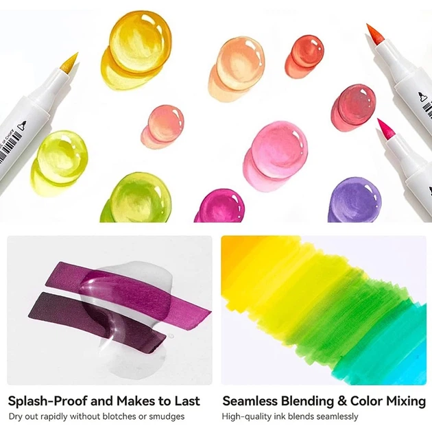 Markery alkoholowe Arrtx Oros 90 kolorów (LC303441) - obraz 6