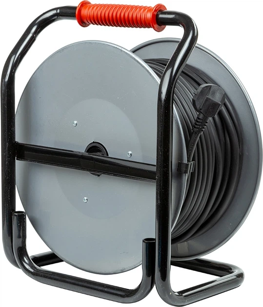 Przedłużacz na bębnie PowerPlant 50 m, 3x2.5 mm², 16A, 4 gniazdka, 100% miedź (JY-20022/50) (EX610549) - obraz 3