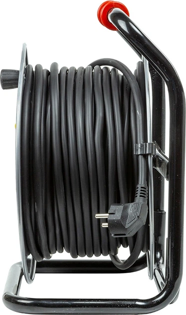 Przedłużacz na bębnie PowerPlant 50 m, 3x2.5 mm², 16A, 4 gniazdka, 100% miedź (JY-20022/50) (EX610549) - obraz 4