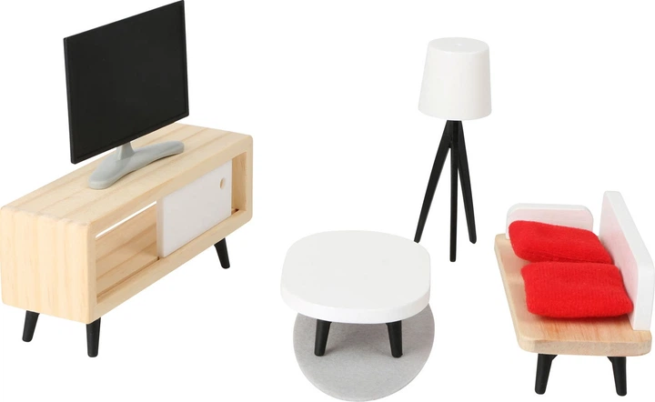 Meble dla lalek Small Foot drewniany komplet 28 elementów 5410397 (4020972114143) - obraz 2