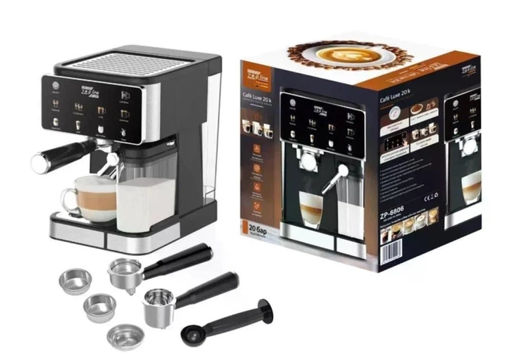 Кавомашина Zepline ZP-6806 (3000 Вт, 20 Bar, сенсорна, капсули/мелена кава, з капучинатором) - зображення 2