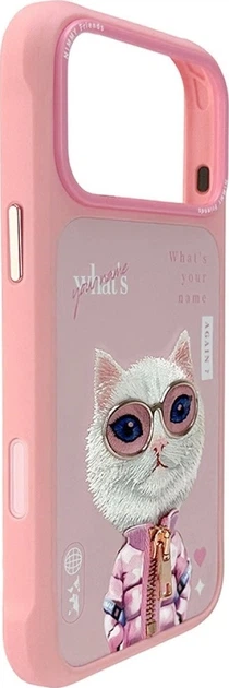 Панель Nimmy Cool&Cute 2.0 Cat для Apple iPhone 17 Pro Max Pink (6971080313813) - зображення 3