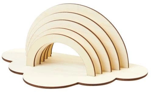 Креативний набір Colorations Build Your Own: Дерев’яна веселка 6 елементів DYORNB6 (191487051774) - зображення 2