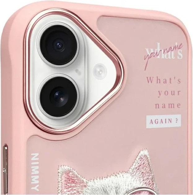 Панель Nimmy Cool&Cute 2.0 Cat для Apple iPhone 16 Pink (6971080319426) - зображення 5