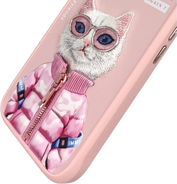 Панель Nimmy Cool&Cute 2.0 Cat для Apple iPhone 16 Pink (6971080319426) - зображення 8