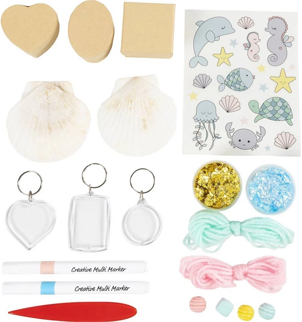 Набір для творчості Creativ Company Mini Hobby мушлі та брелоки 977847 (5712854786898) - зображення 4