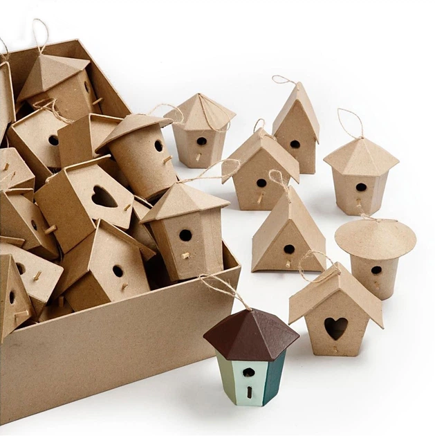 Пап’є-маше Creativ Company будиночки для птахів 26533 (5707167731611) - зображення 3