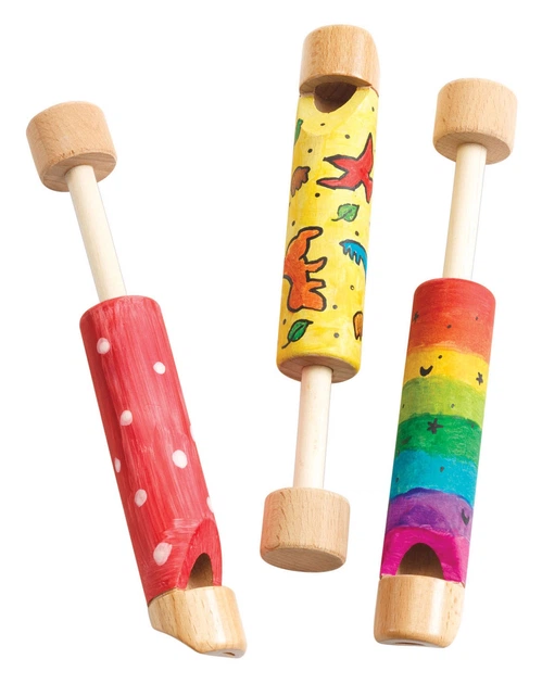 Набір для творчості Colorations дерев’яні свистки з повзунком 12 елементів SLIDEWSL (191487033299) - зображення 4