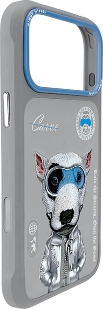 Etui plecki Nimmy Cool&Cute 2.0 Dog do Apple iPhone 17 Pro Gray (6971080313967) - obraz 3