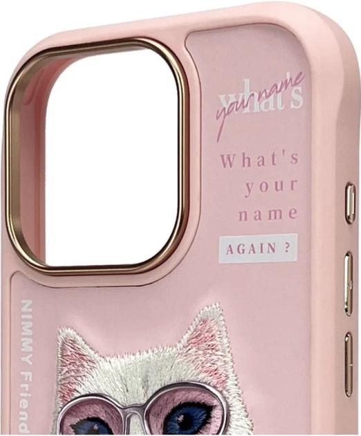 Etui plecki Nimmy Cool&Cute 2.0 Cat do Apple iPhone 16 Pro Max Pink (6971080319440) - obraz 5