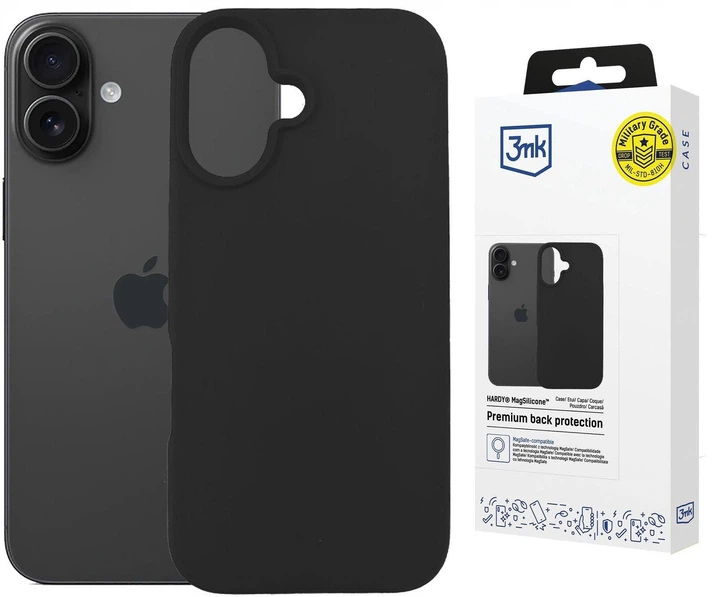 Etui 3MK Hardy MagSilicone do Apple iPhone 16 Graphite (5903108661447) - obraz 4