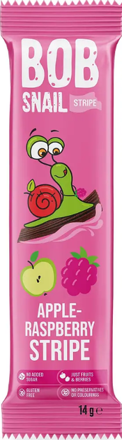 Натуральні цукерки Bob Snail Яблуко-Малина, 14 г - зображення 2