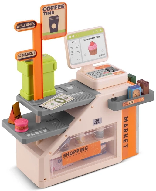 Zestaw zabawkowy RICOKIDS kasa sklepowa (5903890631055) - obraz 4