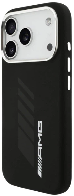 Панель AMG Silicone Oversize Rhombs MagSafe для Apple iPhone 17 Pro Max Black (3666339542177) - зображення 2