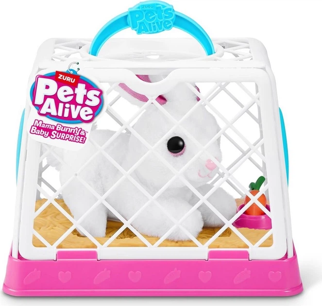 Interaktywny zestaw do zabawy Zuru Pets Alive S1 Mama króliczyca z niespodzianką 9554 (4894680036413) - obraz 2