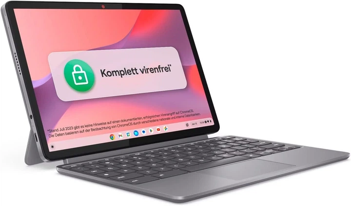 Сенсорний ноутбук 10.95" Lenovo Chromebook Duet 11M889 MediaTek Kompanio 838 RAM 8GB eMMC 128GB 12год батарея ChromeOS Алюмінієвий корпус (UKR) (102488167) - зображення 5