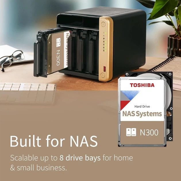 Внутренний жесткий диск 3.5" Toshiba Nas N300 SATA III (HDEMX14ZNA51) Б/В - изображение 2