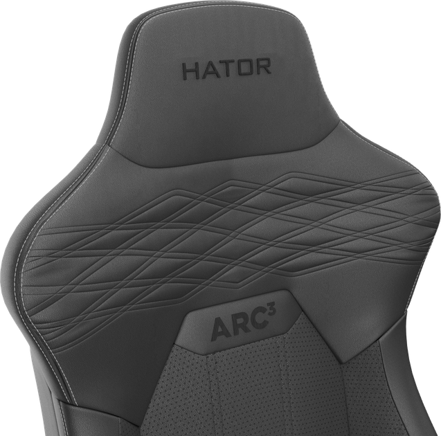Крісло для геймерів Hator Arc 3 XL PU Black (HTC3400XL) - зображення 5