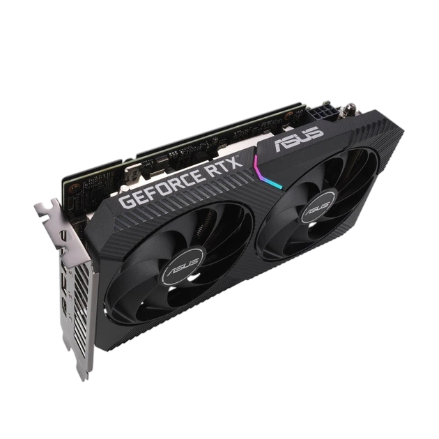 Видеокарта GeForce RTX 3060 Ti 8GB Asus Dual V2 OC Mini LHR (DUAL-RTX3060TI-O8G-MINI-V2) Б/У - изображение 2