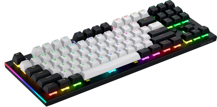 Klawiatura przewodowa Hator Gravity TKL US layout USB Black (8721249196003) - obraz 4