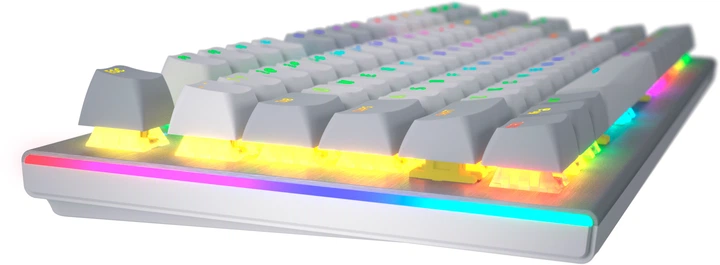 Klawiatura przewodowa Hator Gravity TKL US layout USB White (8721249196072) - obraz 5