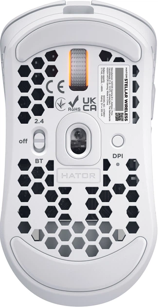 Mysz HATOR Stellar Wireless White (HTM651) - obraz 6