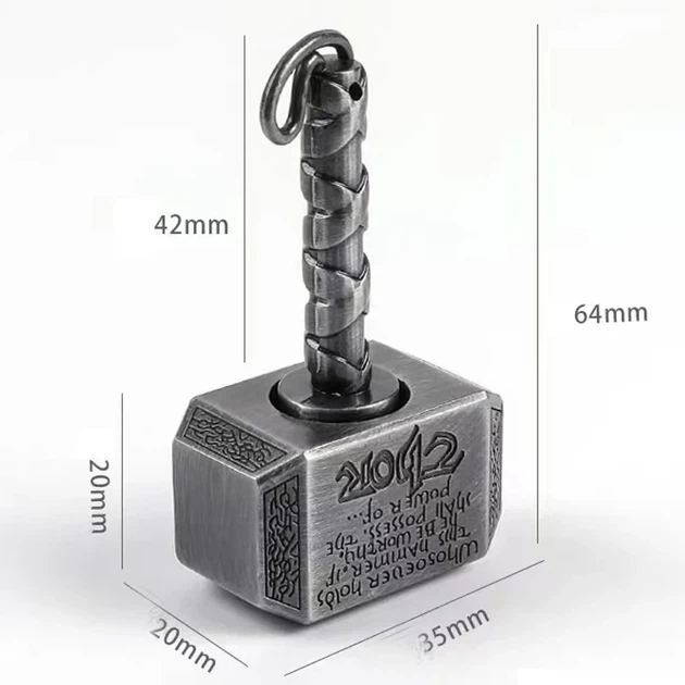 Металлический спиннер антистресс Premium Spinner, игрушка для снятия стресса "Thor Black" - изображение 3
