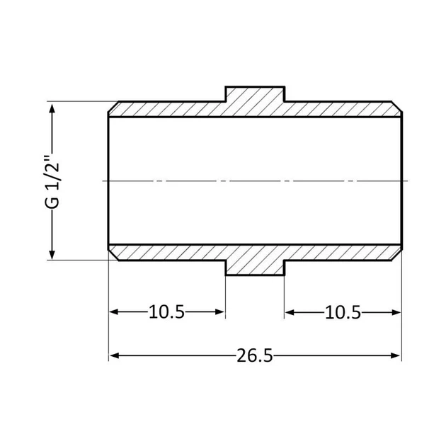 Ниппель Thermo Alliance Standart 1/2" ЗР SD4071515 - изображение 2