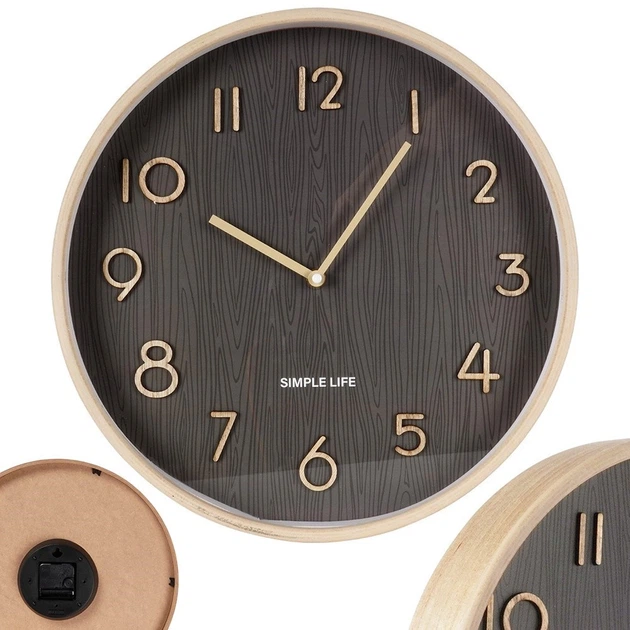 Настінний годинник Vilde 569968 Коричневий 38 см (8720573954495) - зображення 7