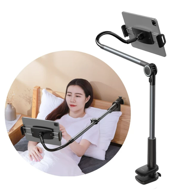 Кріплення для телефону Baseus Otaku life rotary adjustment lazy holder Pro Dark Gray (LUZQ000013) - Фото 2 Кріплення для телефону Baseus Otaku life rotary adjustment lazy holder Pro Dark Gray (LUZQ000013) - зображення 2