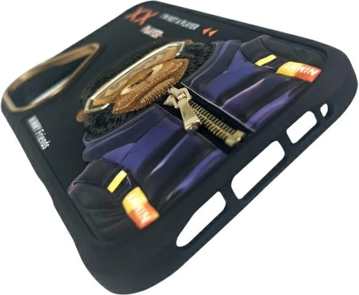 Etui plecki Nimmy Cool&Cute 2.0 Monkey do Apple iPhone 16 Black (6971080319518) - obraz 5