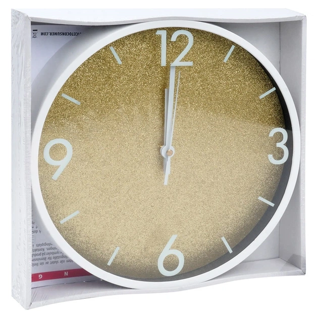 Настінний годинник Vilde 568130 Білий Золотий 29.5 см (8720573030939) - зображення 6