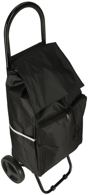 Wózek torba na zakupy KIK na kółkach 95 cm Czarny (5903039766105) - obraz 2