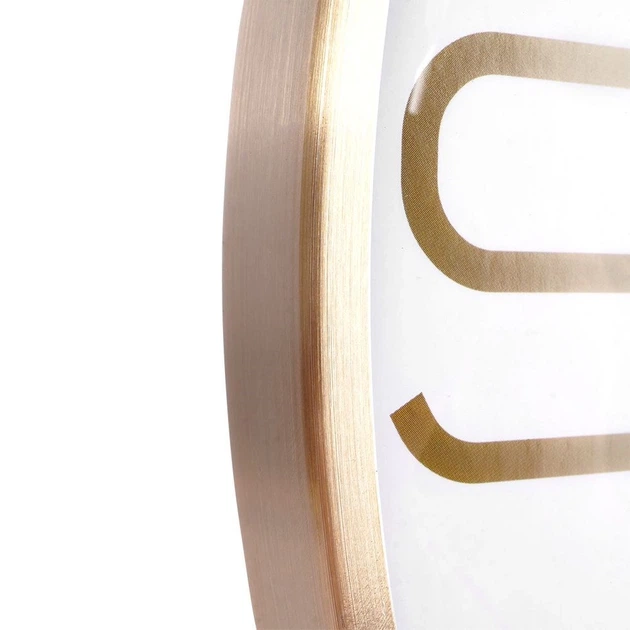 Настінний годинник Vilde 569610-B Білий Золотий 30 см (5904316455248) - зображення 4