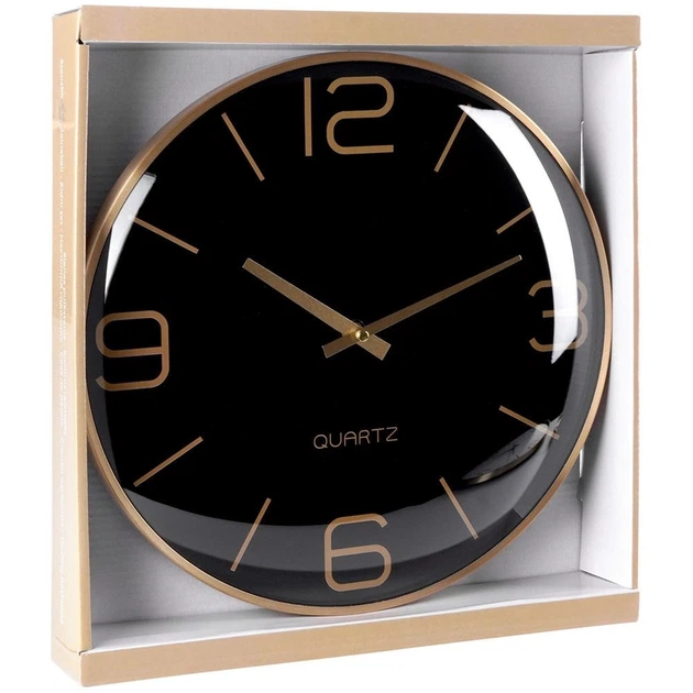Настінний годинник Vilde 569610-C Чорний Золотий 30 см (5904316455255) - зображення 6